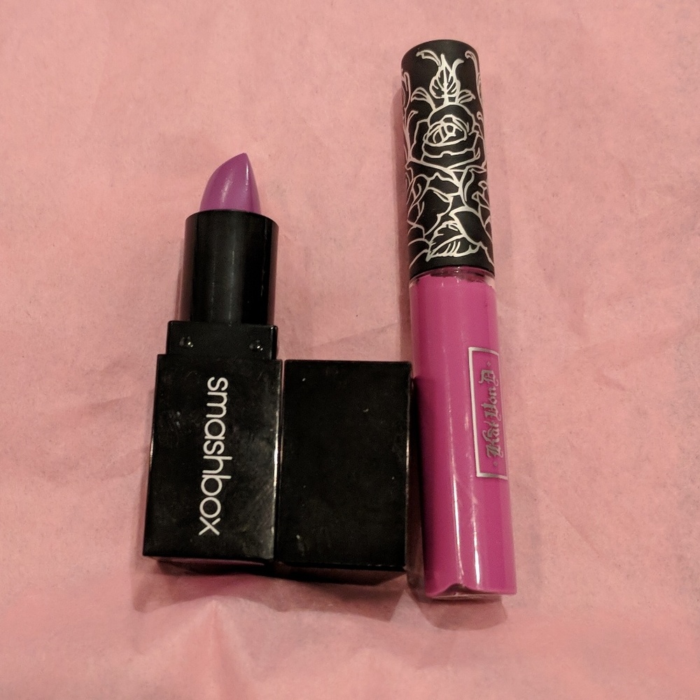 4 for $20 NEW Smashbox Kat Von D purply shades lip